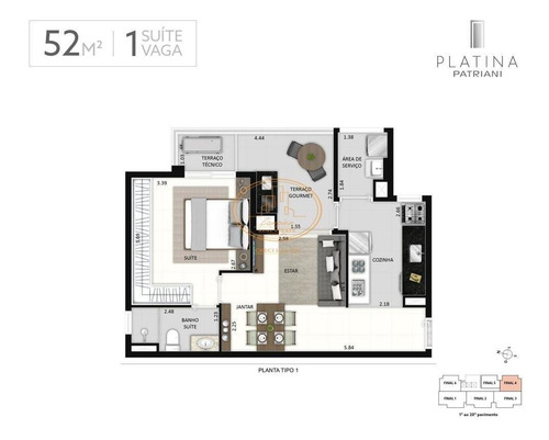 Apartamento Com 1 Dormitório(s) Localizado(a) No Bairro Tatuapé Em São Paulo / São Paulo - 5600:910627