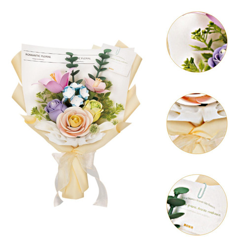 Conjunto De Edificios De Ramas De Flores Con Embalaje De