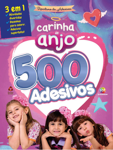 Carinha de Anjo Superlivro de Adesivos, de  On Line a. Editora IBC - Instituto Brasileiro de Cultura Ltda, capa mole em português, 2018