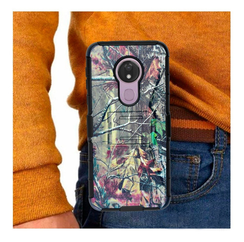 Imagen 8 de 9 de Funda Moss Uso Rudo Camuflage 3 En 1 Para Motorola G7 Power