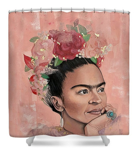 Cortina De Baño Frida Kahlo Óleo Sobre Lienzo