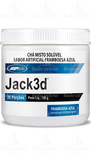 [pre Treino] Jack 3d (150g) - Usplabs [framboesa Azul]