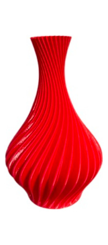 Vaso Plantas Modelo Espiral   Vermelho- Jarro Decoração 18cm