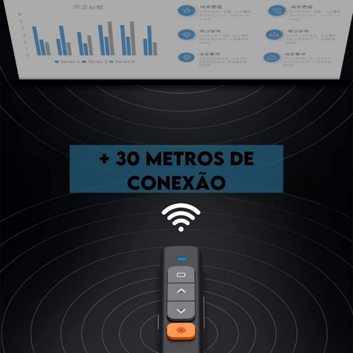 Caneta Laser Power Point Controle Sem Fio Apresentador Slide