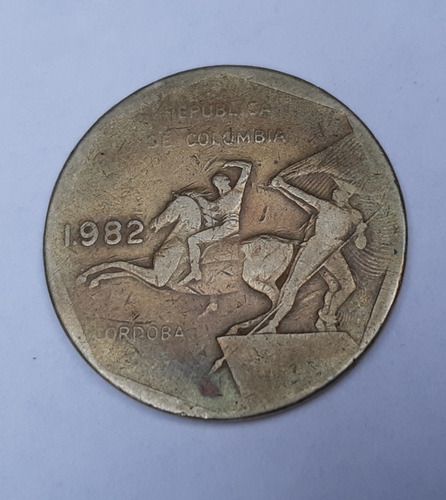 Moneda 10 Pesos Colombia 1982 Islas San Andres Y Provincia