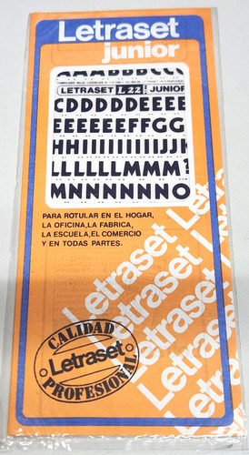 Letraset Junior L16 L17 L18 L19 L20 L22 L23