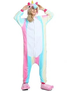 Pijama Mameluco Disfraz Unicornio Para Toda La Familia