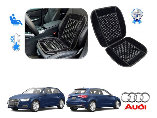 Cubre Asiento Respaldo Bolitas Audi A3 Hb 2013 A 2020 2021