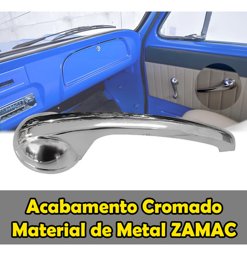 Maçaneta Interna Porta C10 C14 C15 D10 A10 C60 D60 Cromado
