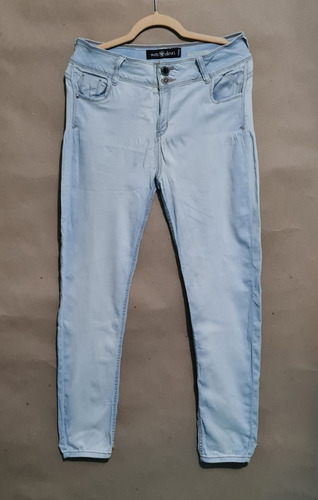Jeans Talla 13 Slim Skinny Cintura Alta Azul Usado Moda