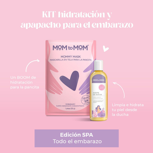 Mom To Mom Kit Hidratacion Y Apapacho Para Todo El Embarazo