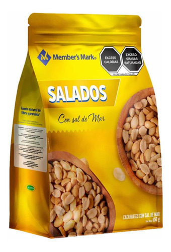 Cacahuates Salados Con Sal De Mar Members Mark 850g