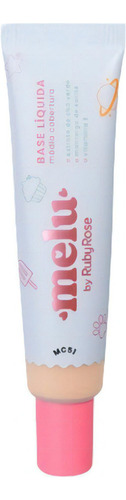 Base de maquiagem líquida Ruby Rose Melu 646604 Base Líquida - 25g