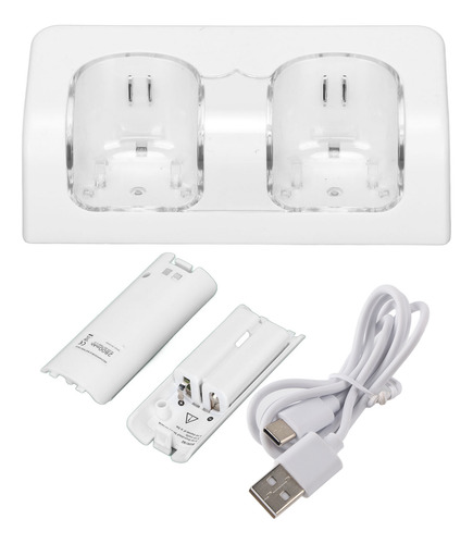 Base De Carga Doble Para Cargador De Batería Wii Remote