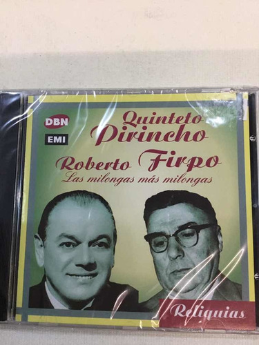 Quinteto Pirincho Roberto Firpo Las Milongas Más Milongas Cd