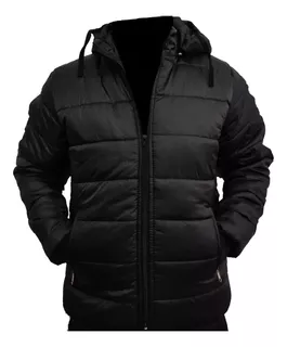 Campera Inflada Hombre Con Capucha - Abrigadas Invierno 19