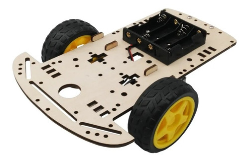 Kit Carro Smart Robot Chasis 2wd Madera Seguidor Arduino 