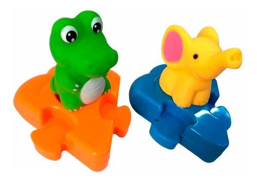 Puzzle De Agua Animales 4 Piezas Para Bebes Juguetech Esa607