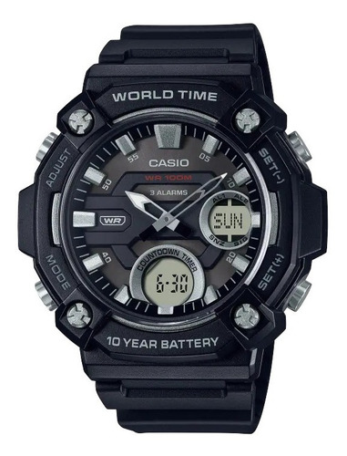 Reloj Casio Aeq-120w-1a Análogo Digital 100m Agente Oficial