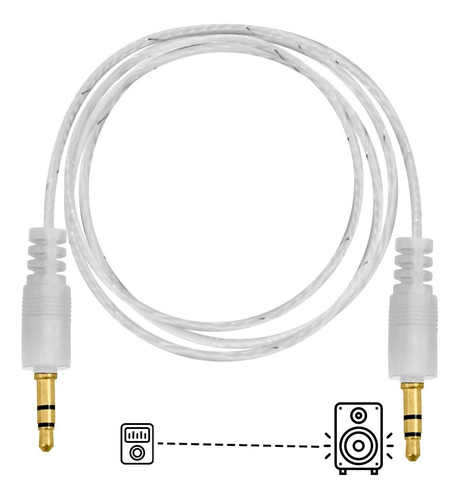 Imagen 1 de 7 de Nuevo Cable Audio Auxiliar 3.5 / 3.5mm Resistente Agujeta 1m