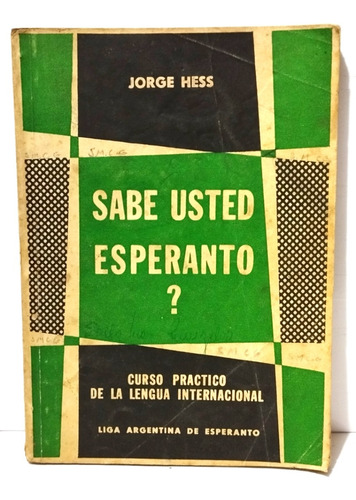 Jorge Hess - Curso Practico De Esperanto 1956
