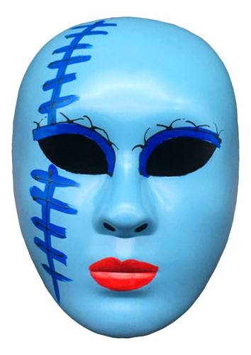 Mascara Purga Mujer Sexy Azul Disfraz Halloween Cosplay