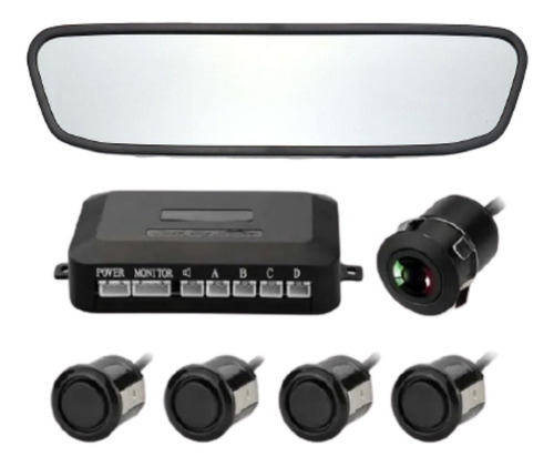 Sensor De Estacionamiento Con Espejo Camara Retrovisor Hd