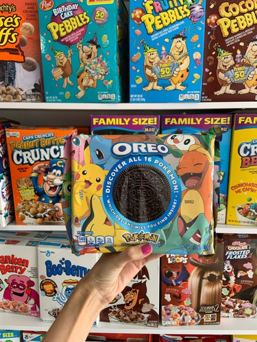 Imagen 1 de 4 de Galletas Oreo Pokemon Edición Limitada Importado 432g