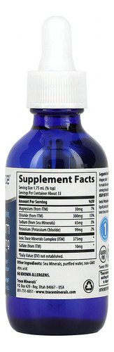 Liquid Potássio Iônico Trace Minerals - Nervio 99mg 59ml Sabor sem sabor