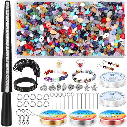 Kit Fabricacion Anillo Cristal 30 Color Para Hacer Joya 1000