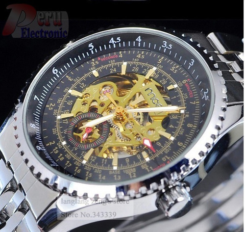Imagen 6 de 7 de Reloj Daytona Mce Esqueleto Mecánico Automatico Skeleton