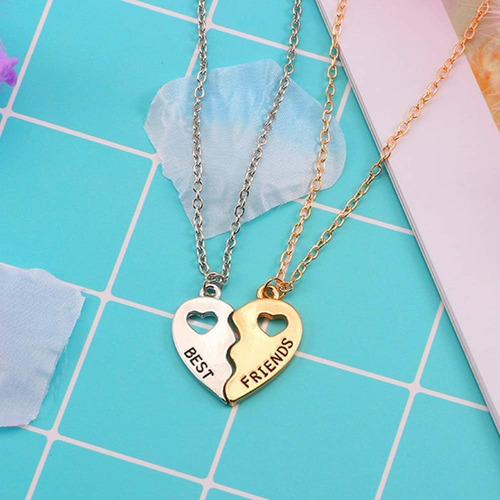 Collar Sivite Best Friends, 2 Piezas, Collar Con Colgante De