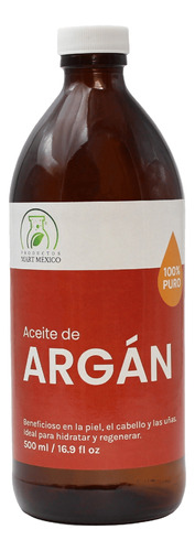 Aceite De Argán 100% Virgen Puro Premium 500 Ml