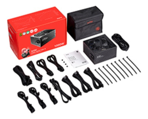 Fonte de alimentação Xpg Pc Reactor de núcleo de 1200 w Ii 80 Plus Gold Atx Modular Core Reactor II1200g-BKCUS
