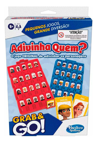 Jogo Infantil - Portátil Grab And Go - Adivinha Quem? - Has