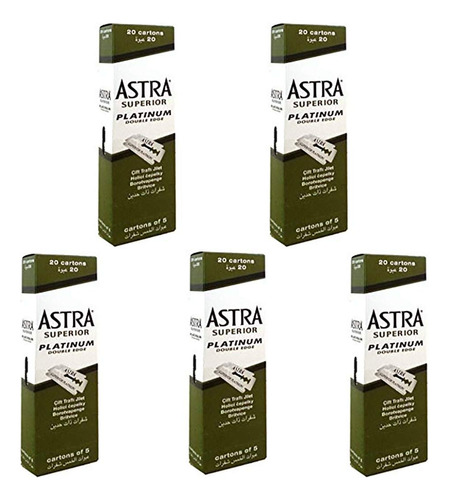 500 Astra Superior Premium Platinum - Cuchillas De Afeitar D