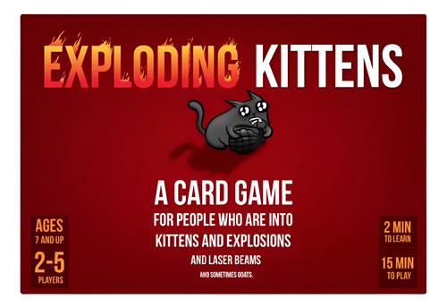 Exploding Kittens Juego De Cartas En Ingles