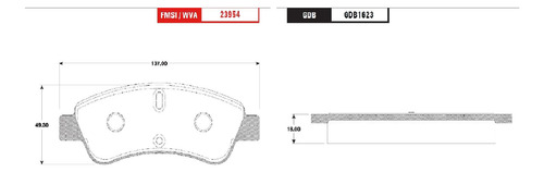 Balatas Delanteras Pg Partner Tdi 2009 Al 2012 1.6 4 Cil Trw