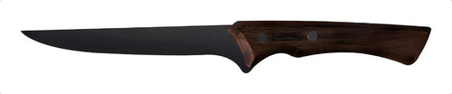 Cuchillo para Deshuesar Tramontina Churrasco Black con Lámina de Acero Inoxidable Oscurecido y Mango de Madera 6"