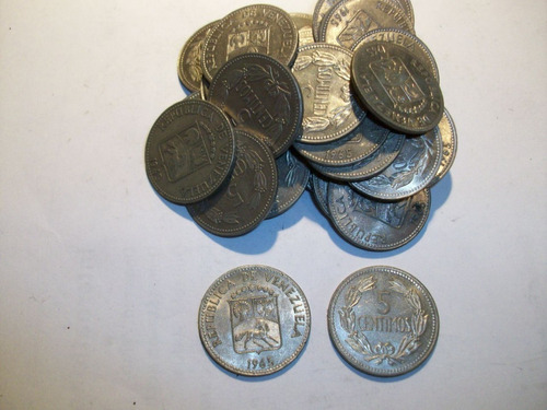 Monedas Venta Remate Lote D6 Unid De 5 Centimos 1965