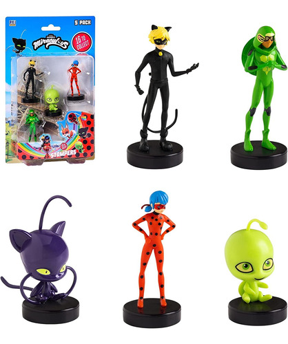 Sellos Miraculous Ladybug, Paquete De 5, Recuerdos De Fiesta