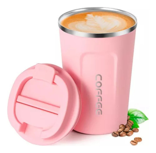 Termo Para Cafe Vaso Térmico Portátil 380ml Acero Inoxidable