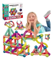 Comprar Juego De Bloques De Construccion Magneticos 64 Pcs Par Niños
