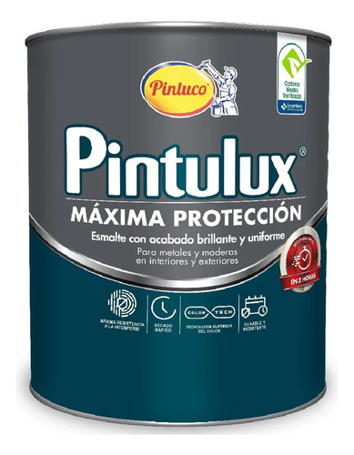 Pintura Esmalte Pintulux Mp Plateado 81 1 Gal Pintuco