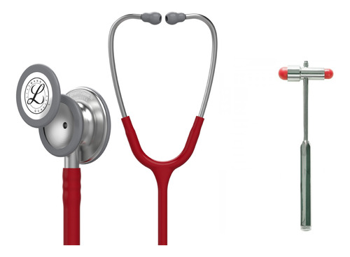 Fonendoscopio 3m Littmann Classic 3 Burgundy 5627 + Martillo