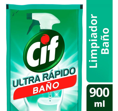 Imagen 1 de 4 de Cif Limpiador Liquido Baño Doypack X 900 Ml