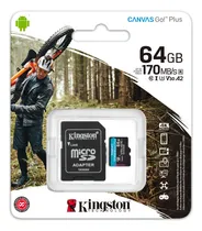 Comprar Memoria Micro Sd 64gb Kingston Canvas Go Plus Gol