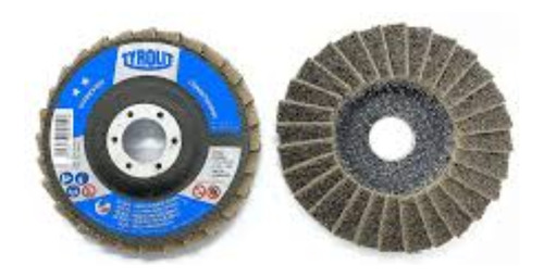 Disco De Flap Tyrolit 4.1/2 Lixa 80gr Para Desbastar 10unid.