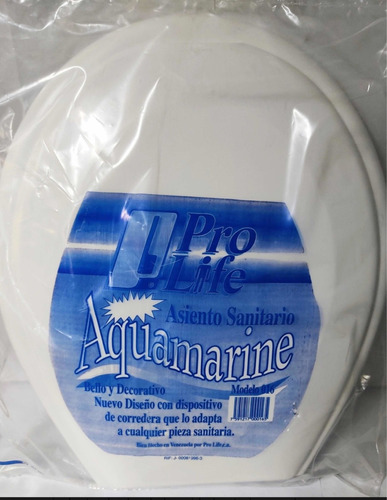 Imagen 1 de 3 de Tapa Asiento Sanitario Standard Pro-life Aquamarine Blanco