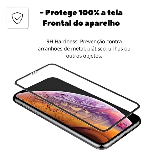 Película De Vidro 3d Para Iphone 12 E 12 Pró Anti Shock